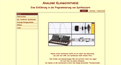 Desktop Screenshot of analogeklangsynthese.de